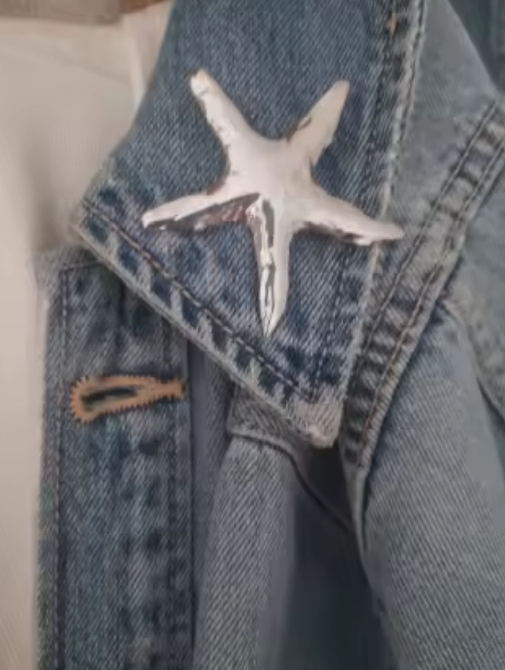 New Starfish Brooch – Silver Plated Nautical Sea Star Pin Accessory • NWOT #br4